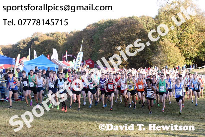 Senior mens National Cross Country Relay, Berry Hill Park, Mansfield. Photo:  David T. Hewitson/Sports for All Pics
